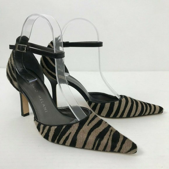 ANTONIO MELANI Shoes Antonio Melani Animal Print Ankle Strap Pumps 75 Poshmark